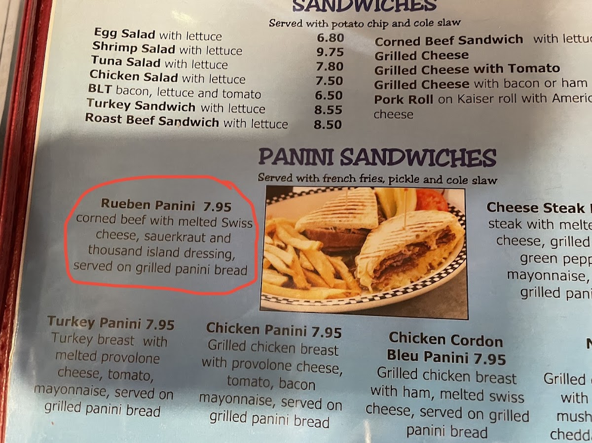 Essex Diner Menu - Image 4